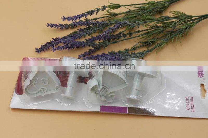 Fashion fondant cake insects patterns plastic sugarcraft plunger cutter sets
