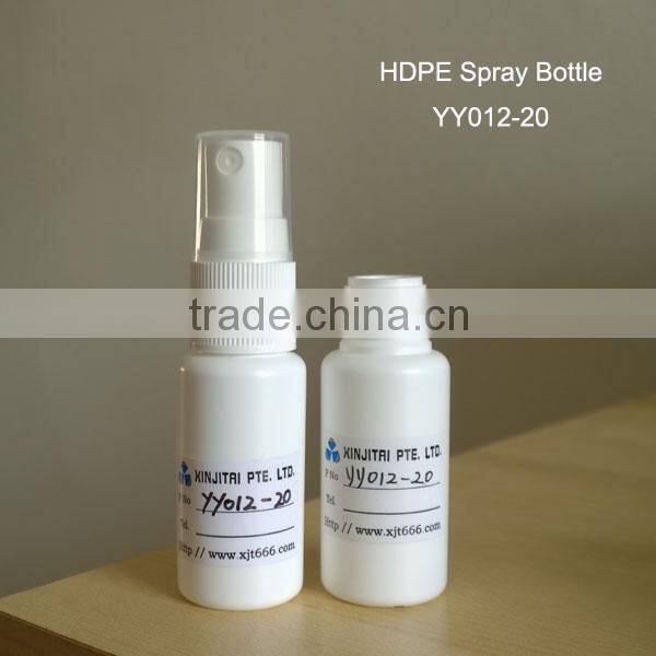 20ml Pharmaceutical HDPE Oral Spray Bottle, Screw Type Neck