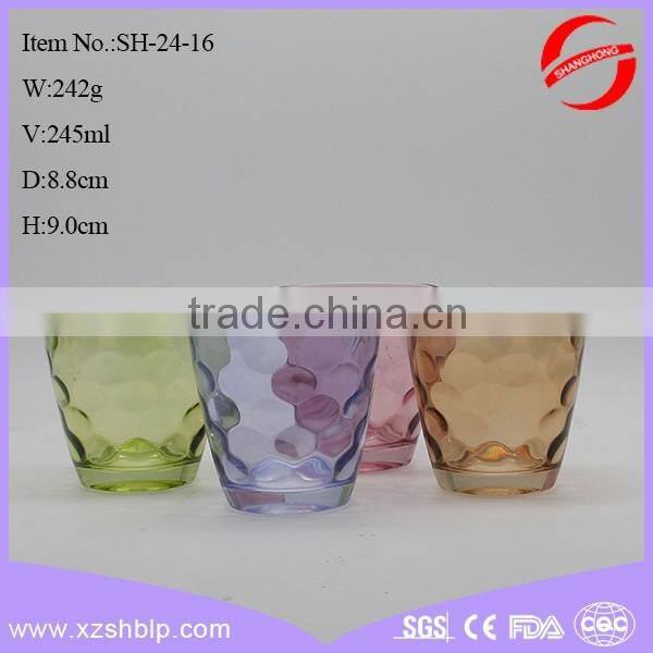 Top selling fancy 245ml glass coffee cup for promition
