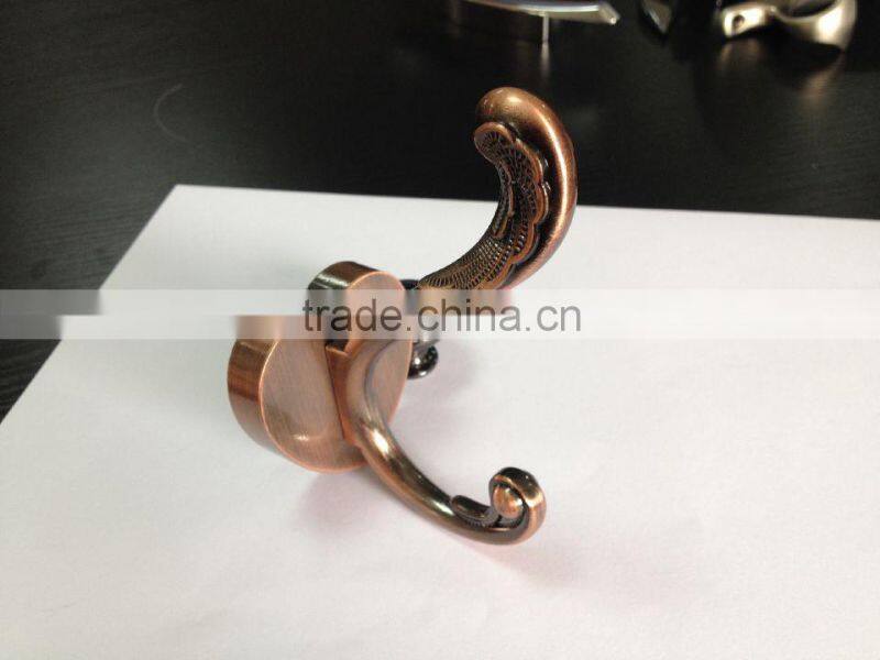 2015-2016 high quality chrome furniture bathroom copper zinc hooks