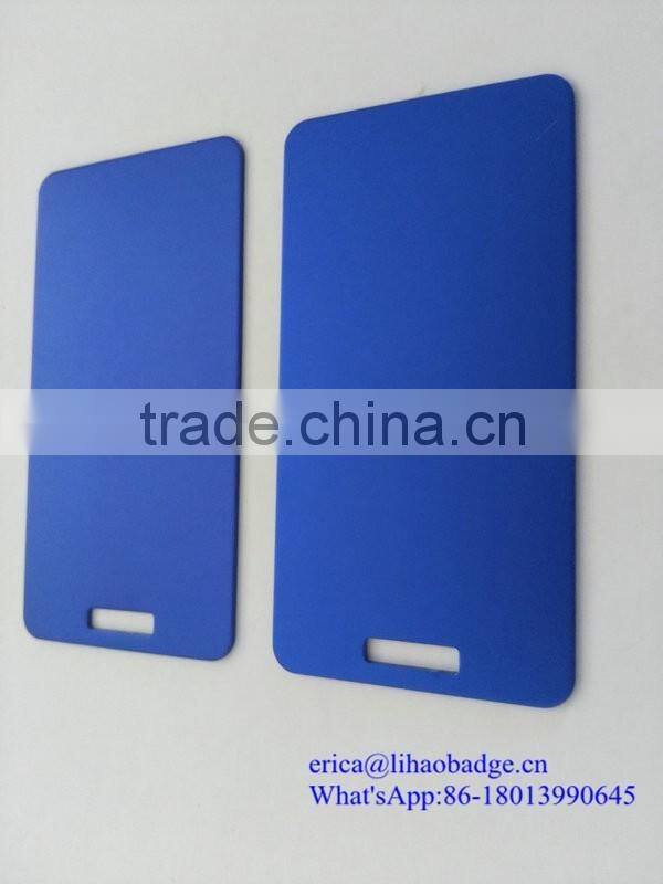 Factory Custom 2 Hole Hanging Plastic/Metal Nameplates