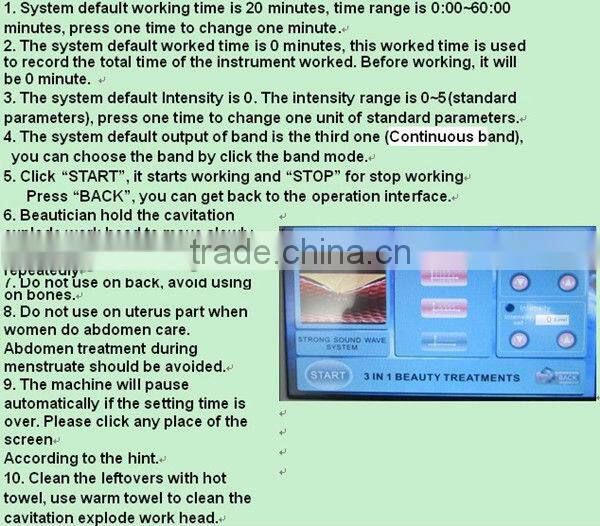 2013 Latest product! Multipolar RF cavitation slimming machine BD-B037