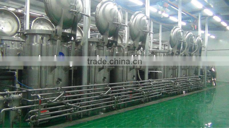 tea leaves extracting or tea powder dissolving tea beverage production line