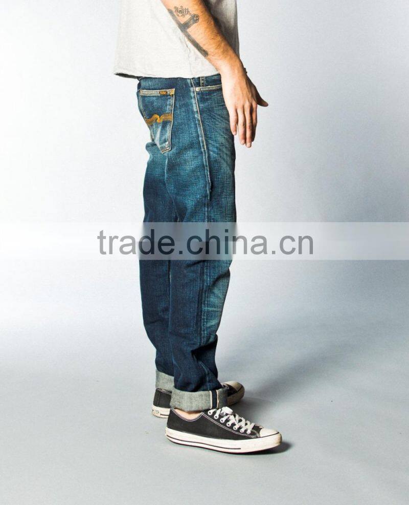 japanese selvedge denim jeans washing plant selvedge denim wholesale fabric (LOTN014)