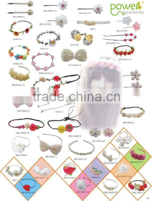 2014 new design braided stretch headband for women