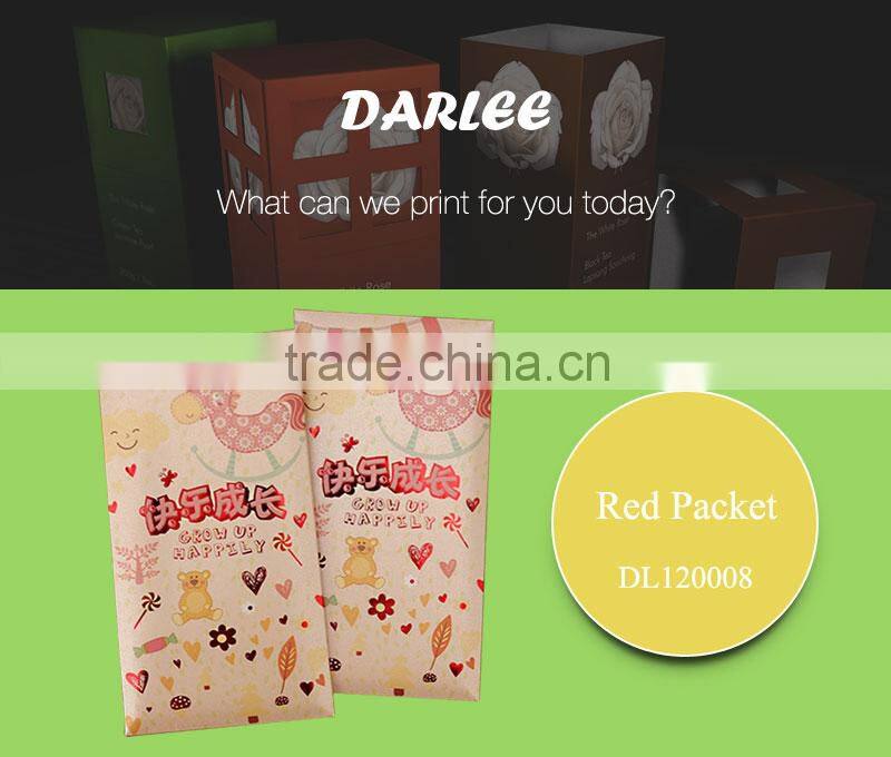 custom luxurious chinese new year fabric red packet