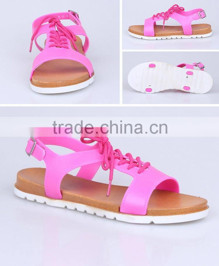 Brand new design leisure jelly lady shoes 2016