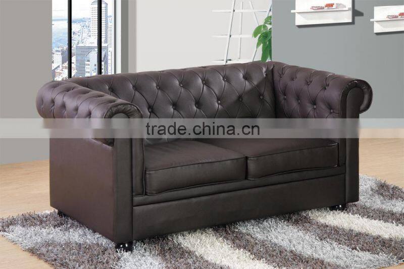 2015 New design antique sofa, two layer leather/pvc sofa