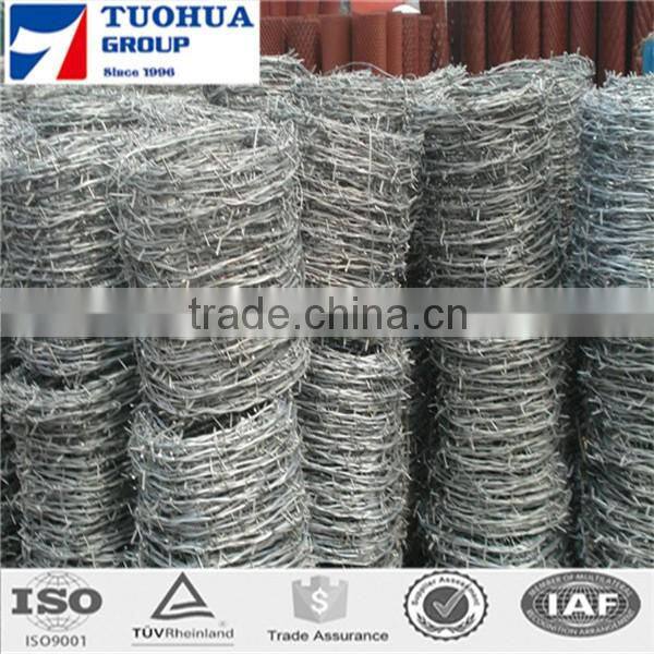 cheap hot dipped galvanized barbed wire length per roll