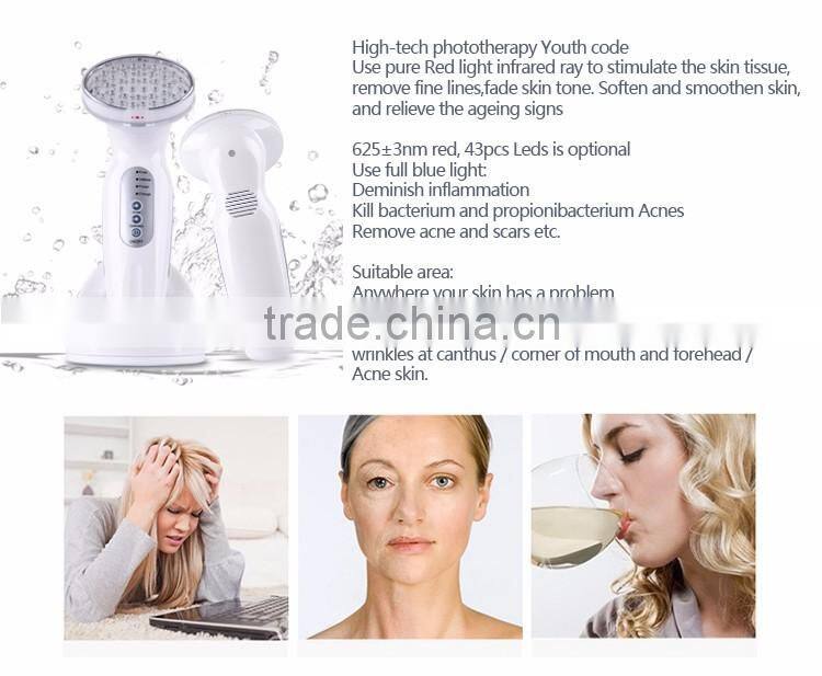 Color Photon Ultrasonic Firming Massage Pull Skin Facial Spa Instrument