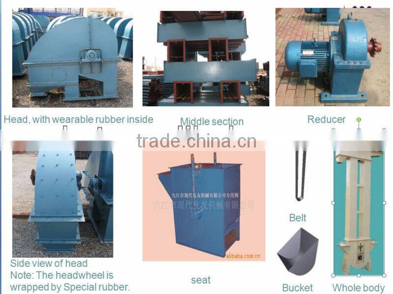 Steel material grain bucket elevator supplier