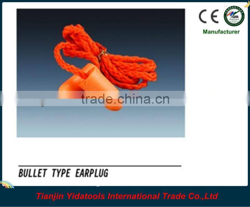 PU earplug with red cord with CE standard