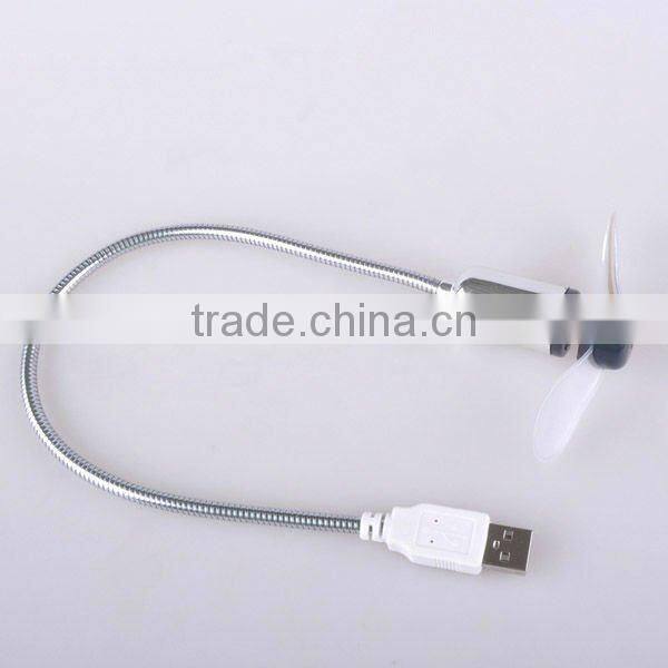 USB Flexible 3 White LED Light Fan For Laptop Notebook