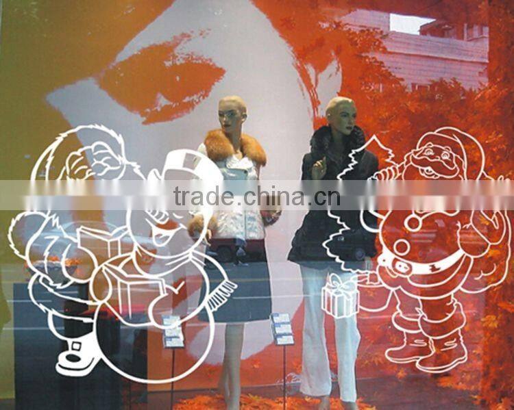 Custom design wall decoration self adhesive PVC christmas sticker