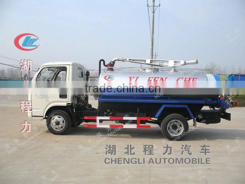 Dongfeng mini vacuum tank suction tanker truck