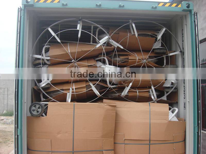 11mm fiberglass duct rodder/flexible fiberglass rod/Portable cable laying tools with wheels