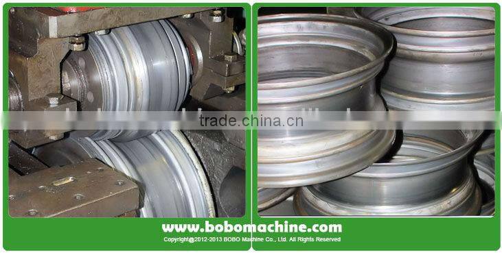 Steel wheel and rim machine