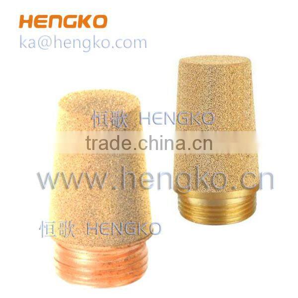 Motorcycle sintered brass exhaust muffler