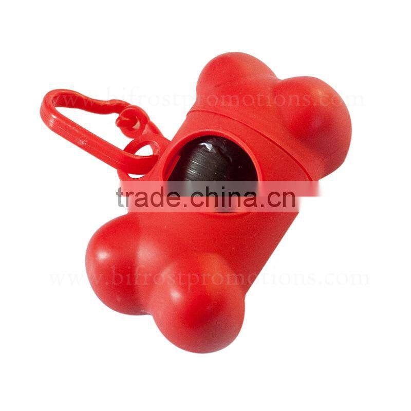 Bone Shaped Plastic Custom dog poop bag dispenser