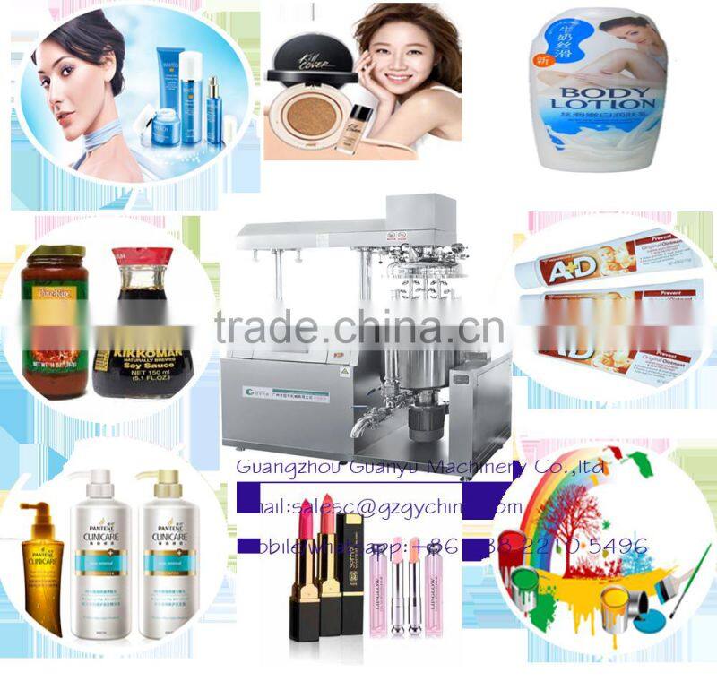 vacuum stainless steel mixer for cosmetics and body care products homogenizing and emulsifying