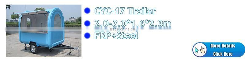 Caravan Trailer Fast Food Kiosk Used Vending Mobile Tricycle