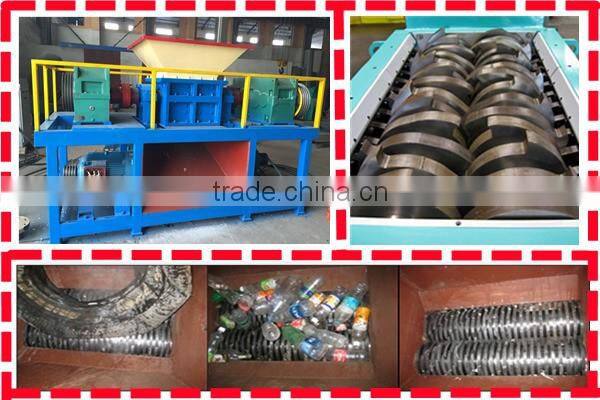 Indonesia single shaft 15kw waste paper shredder small model can bottles shredde