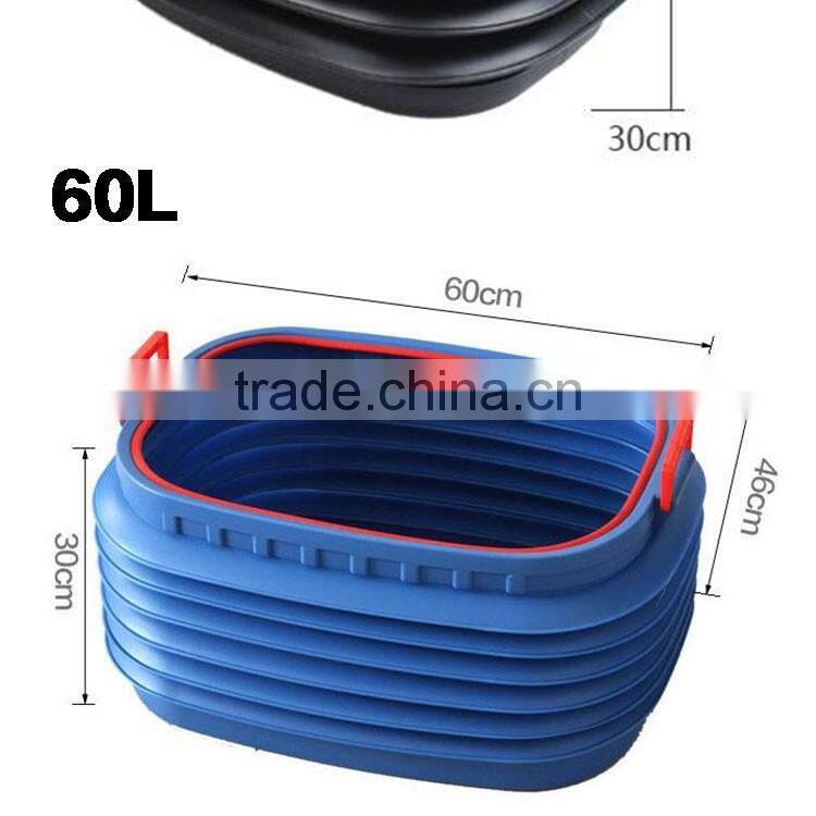18L 37L 60L 25L car truck Collapsible foldable Plastic Boot Organizer Organiser Trunk Organizer with lid with handle