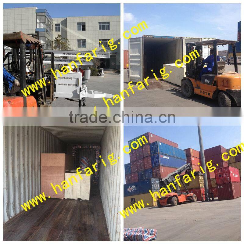 120m depth!CE certification!!Quality ensure!!HF120W mini water well drilling rigs for sale