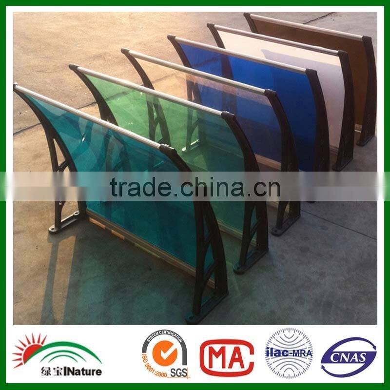 Foshan smart shade awning ! Environmental pc polycarbonate sheet canopy
