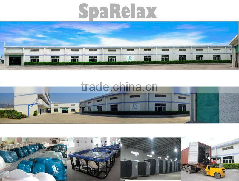 Indoor bathtub hydro massage wood-plastic panel hot tub (S502)