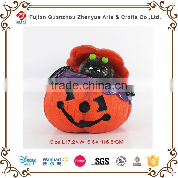 Hotsale resin Halloween pumpink souvenir .