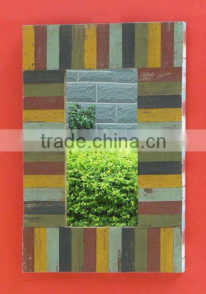 Antique Classial Vintage Decorative Outdoor Wooden Frame Mirror