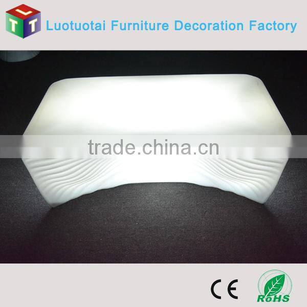 led table set /wireless remote control multicolor change dining led table set