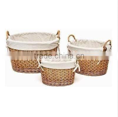 small willow wicker storage basket for decorations