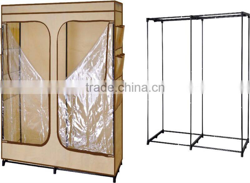 Store More Non Woven Beige PVC Window Bedroom Wall Wardrobe