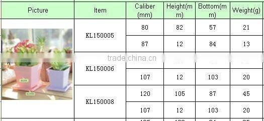 Square factory price plastic flower pot decorative garden plastic flower pot