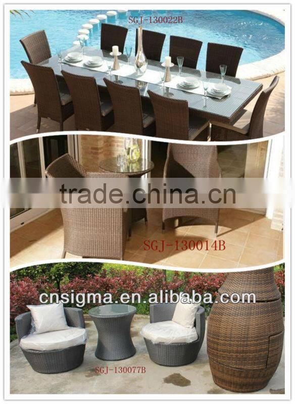 2017 Sigma weatherproof vintage plastic resin wicker restaurant used dining chairs