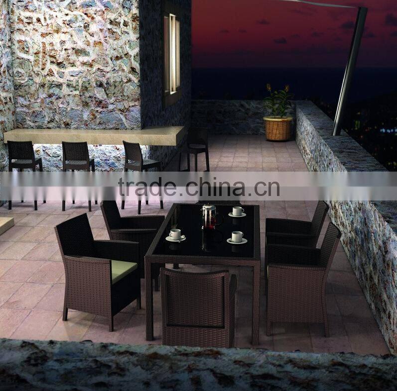 2017 Trade Assurance New Design All Weather outdoor hotel used modern cafe chairs and tables furniture