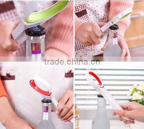 Wholesale Stock Small Order Plastic Multifunction Can Opener, Wine Bottle Opener