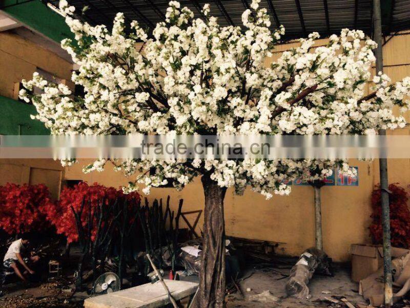 artificial cherry blossom tree for decoration china fake garden fiberglass tree decor