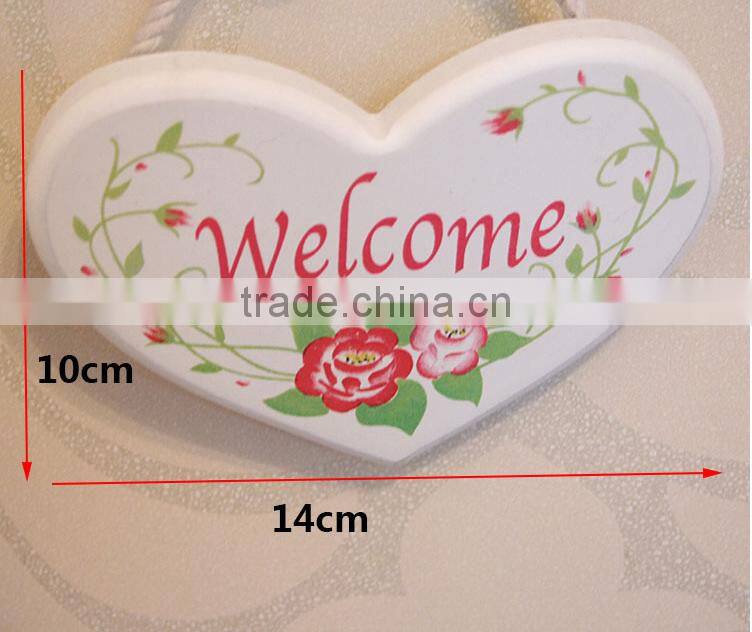 2017 cheap decorative wooden doorplate hanging doorplate doorplate