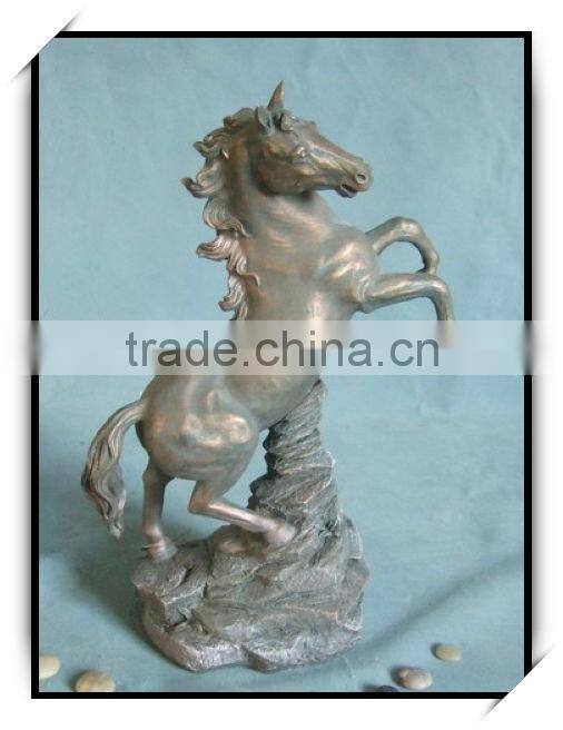 New products 25.5 inches fiberglass horse animal figurine