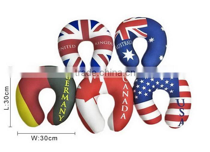 National Flag Memory Foam Head Rest Car Neck Pillow - Neck Pillow