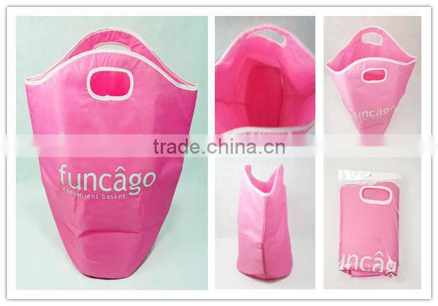 Cylinder vertical pearl cotton laundry basket, laundry bucket