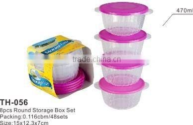 6pcs rectangular Storage Box Set,plastic rectangular box, food container with lid