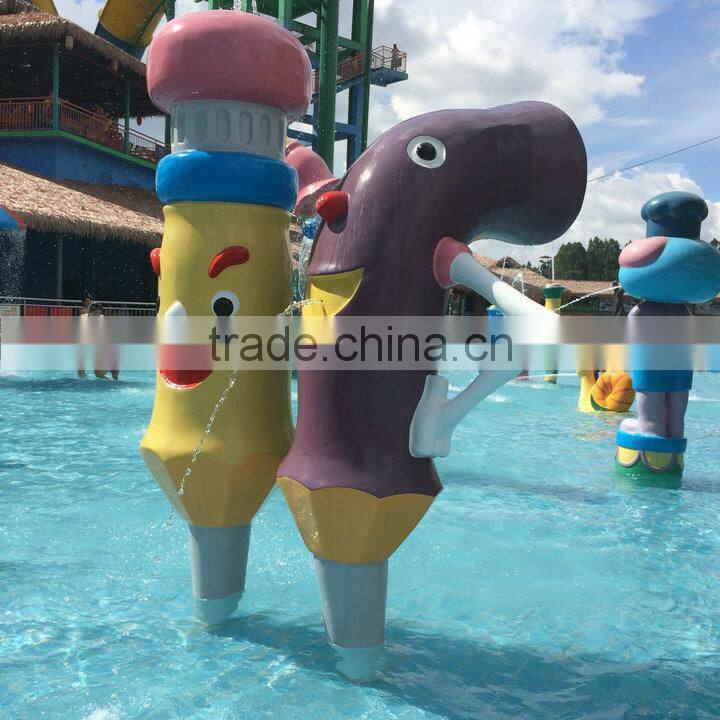 Fiberglass cartoon sculpture for playground park