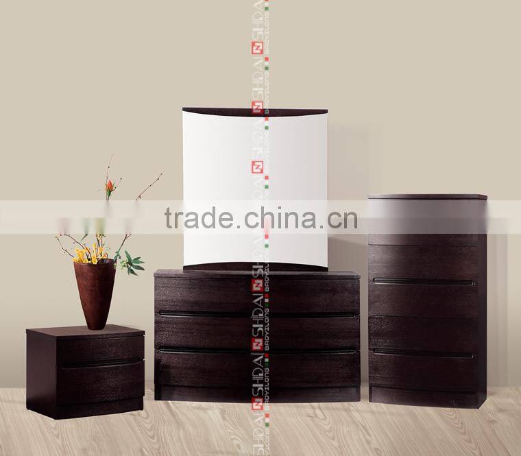 stylish wooden double bed / double bed size / modern double beds B66