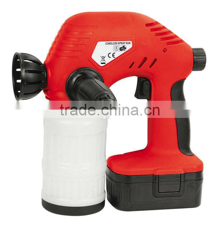 Cordless 18V Ni-Cd Battery Powered Rechargeable Hand Portable Mini Painting Spray Gun Wireless Electric Spray Paint Machine