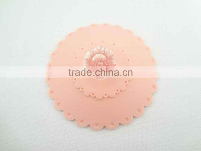 Silicone Cup Lids - Diamond Mug Cover - Silicone Glass Cover Suction Lids for Coffee and Tea Cup