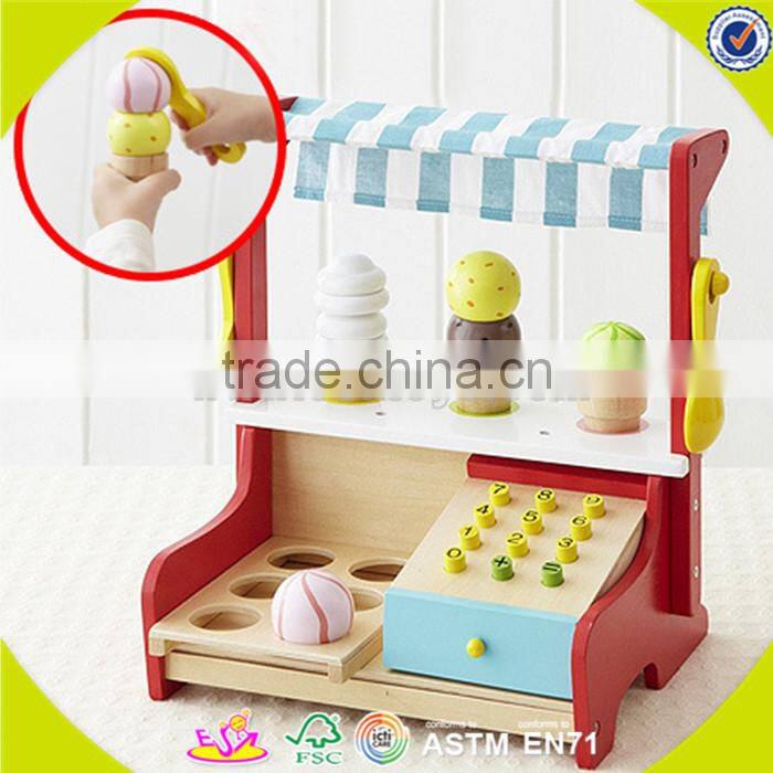 wholesale baby wooden Ice -cream shop toy,beautiful Ice -cream shop toy, top fashion wooden Ice -cream shop toy W10A022